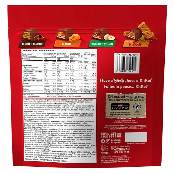 Kit Kat Assorted Filled Mini Wafer Bars 720g