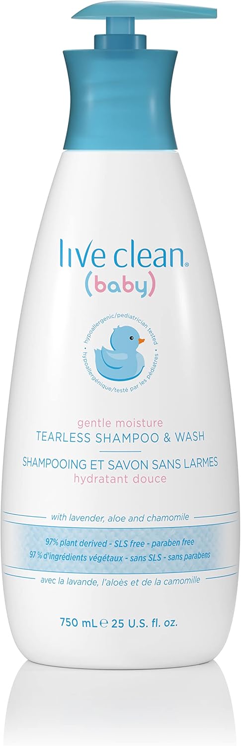 Live Clean Baby Organic Eco Friendly Shampoo 2 x 750 ml