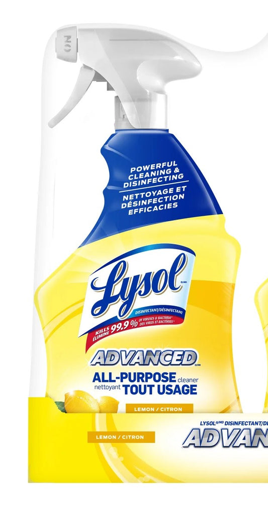 Lysol Advanced All Purpose Cleaner Trigger Lemon Scent, 946 ml