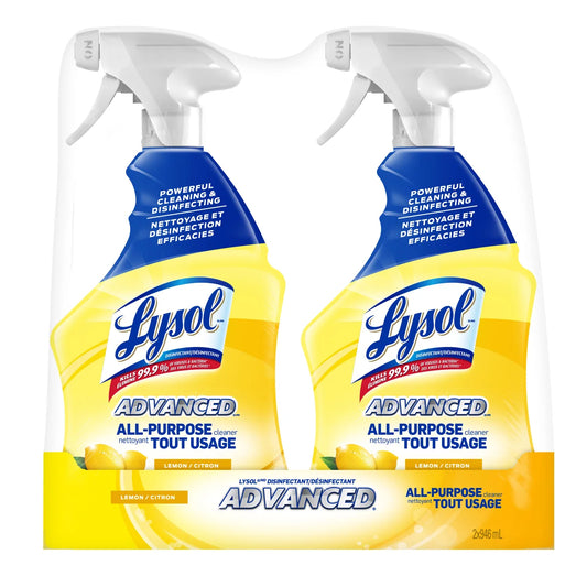 Lysol Advanced All Purpose Cleaner Trigger Lemon Scent, 2x946 ml
