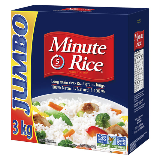 Minute Rice Long Grain Rice 3 kg