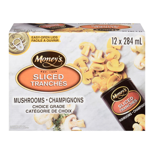 Money’s Sliced Mushrooms 12 x 284 mL