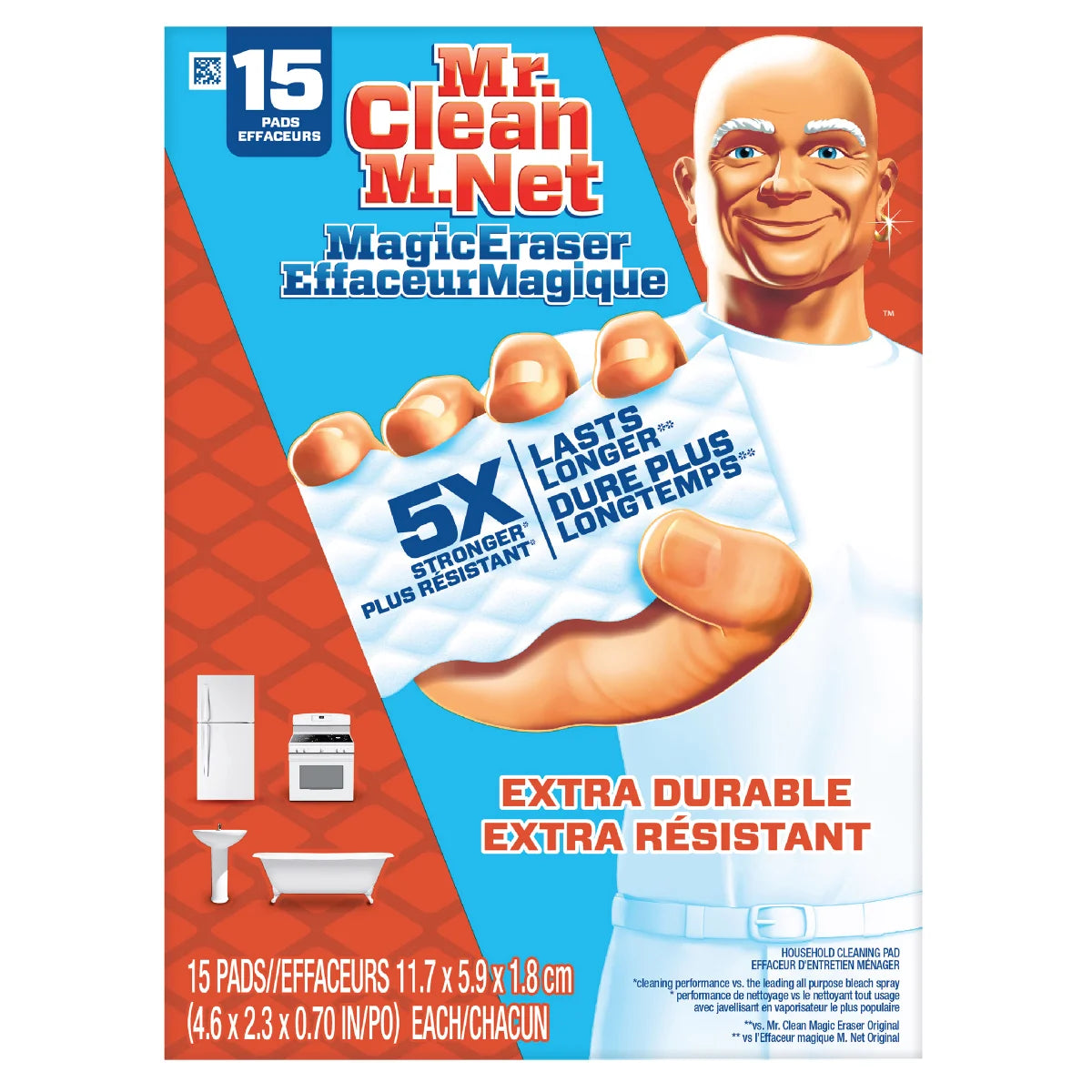 Mr. Clean Magic Eraser Extra Durable, 15-count