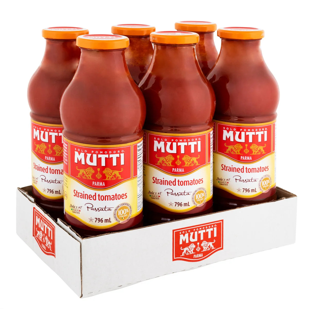 Mutti Parma Strained Tomatoes, 6 x 796 mL