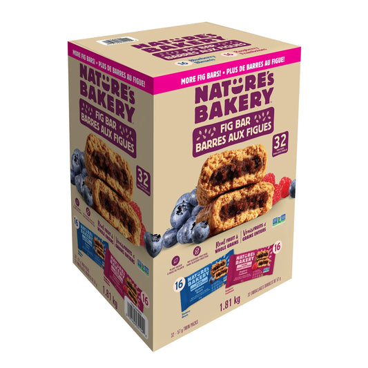 Nature's Bakery Whole Wheat Fig Bars Variety Pack, 32 × 57 g