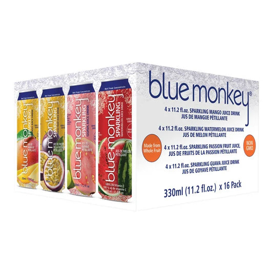 Blue Monkey Sparkling Juice Drink 16x330ml