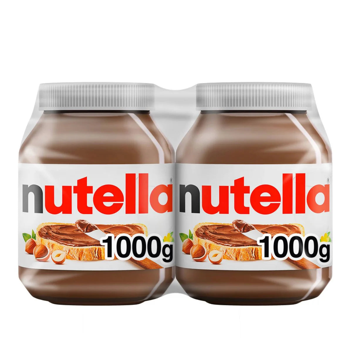 Nutella Hazelnut Spread with Cocoa, 2 × 1 kg