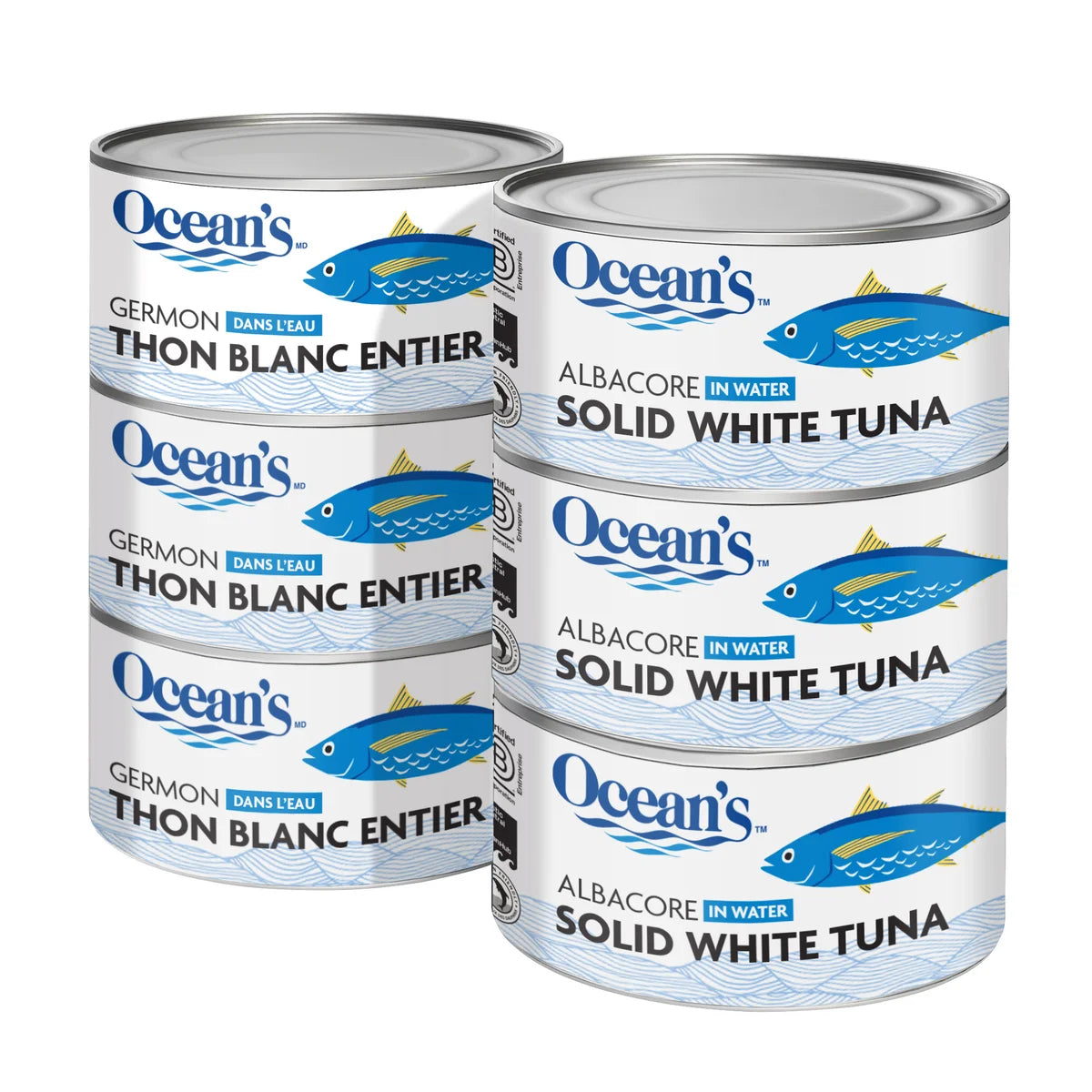 Ocean’s Solid White Albacore Tuna, 6 × 184 g