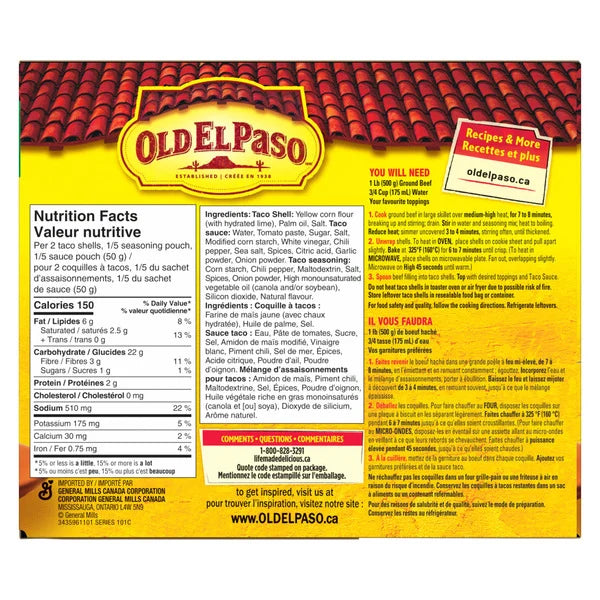 Old El Paso Stand 'N Stuff Taco Kit