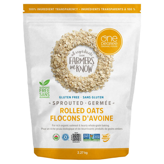 One Degree Organic Sprouted Rolled Oats, 2.27kg