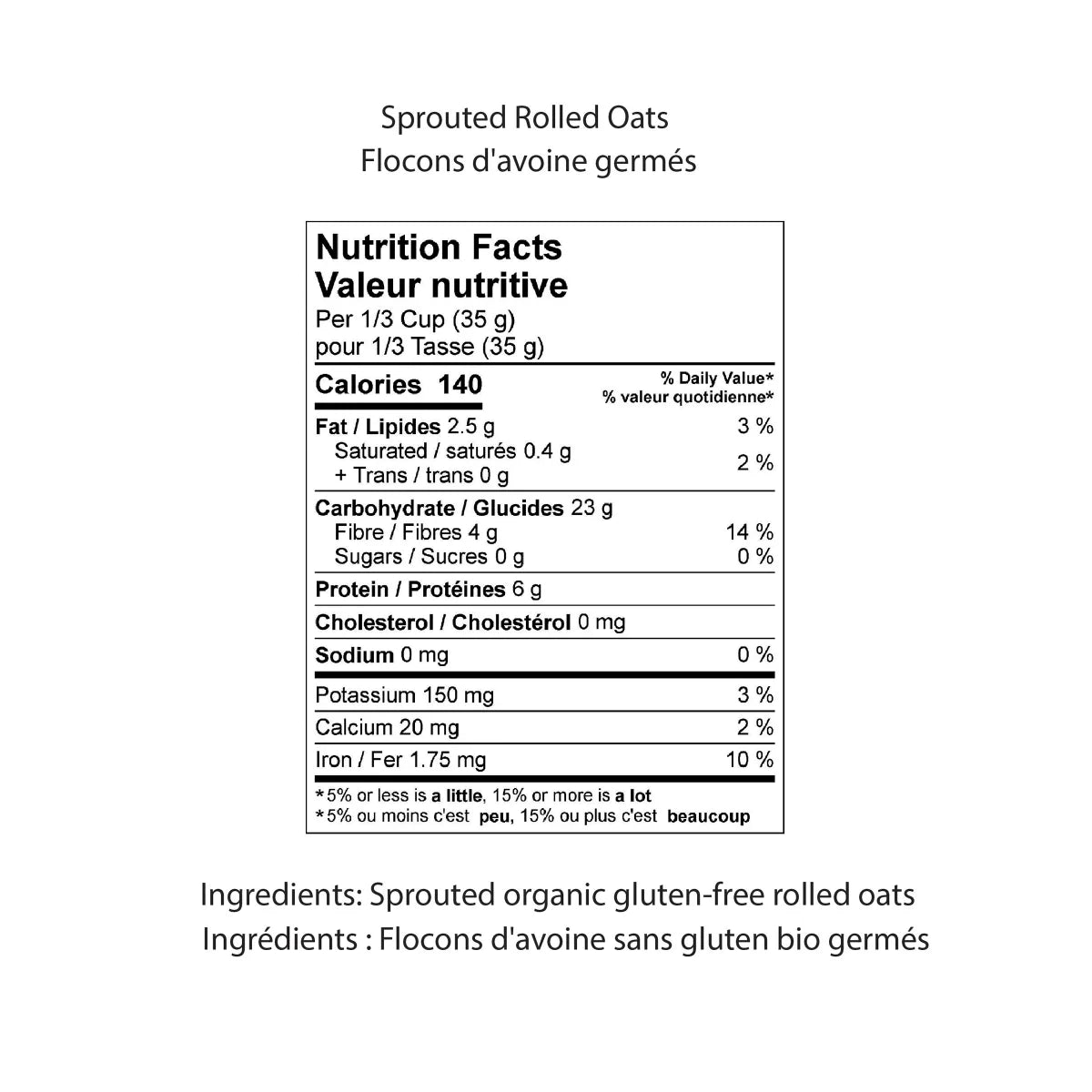 One Degree Organic Sprouted Rolled Oats, 2.27kg