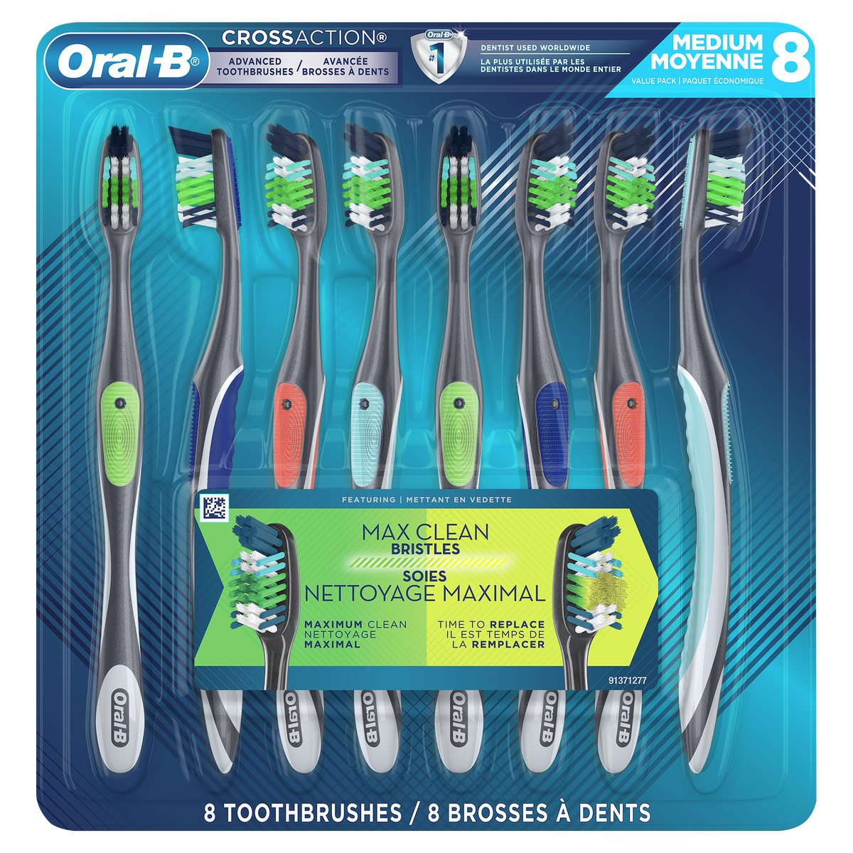 Oral-B Max Clean Advanced Toothbrushes Pack of 8