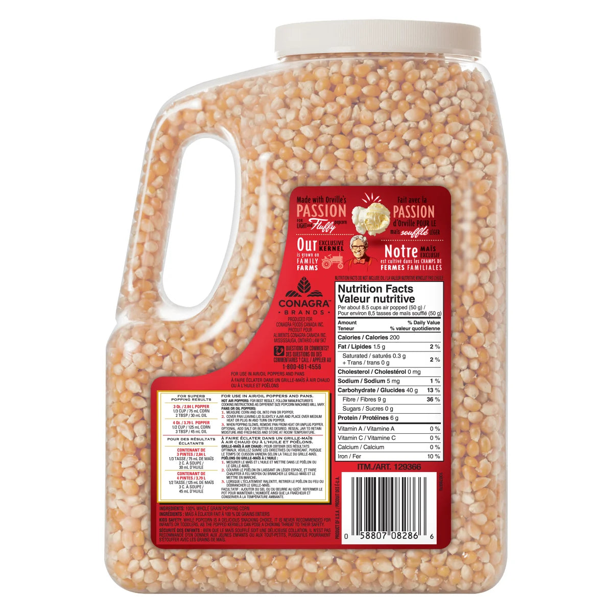 Orville Redenbacher Original Gourmet Popping Corn, 3.6 kg