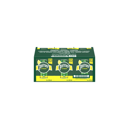 Perrier Sleek Cans Lemon 24 × 330 mL