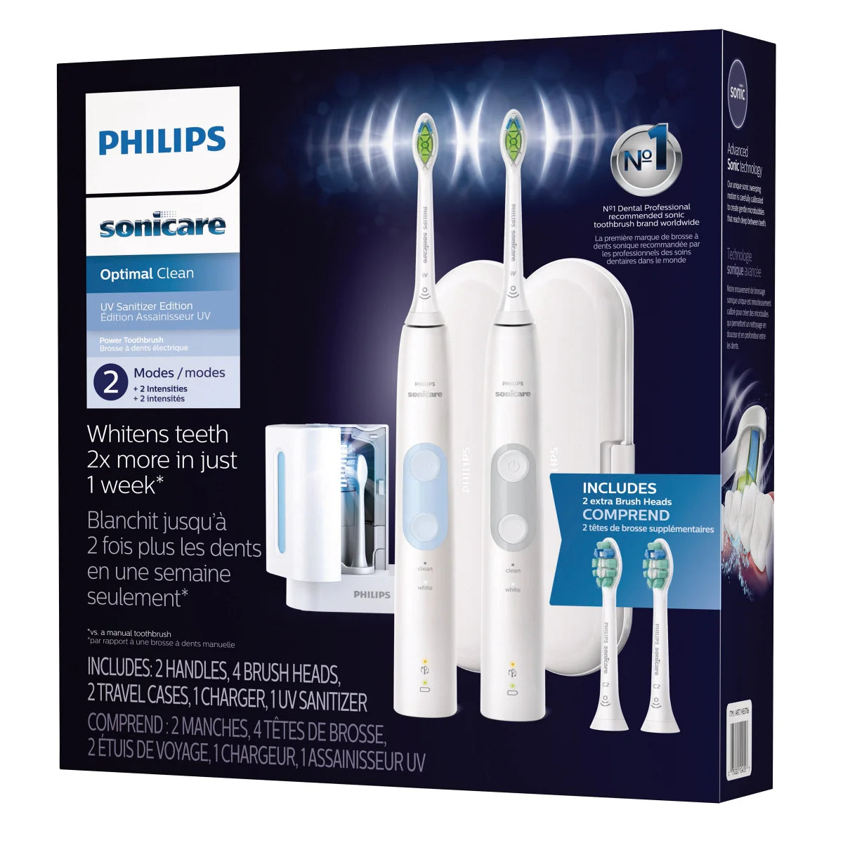 Philips Sonicare Optimal Clean Dual Handles