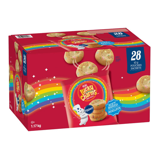 Pillsbury Lucky Charms Mini Soft Baked Cookies, 28 × 42 g