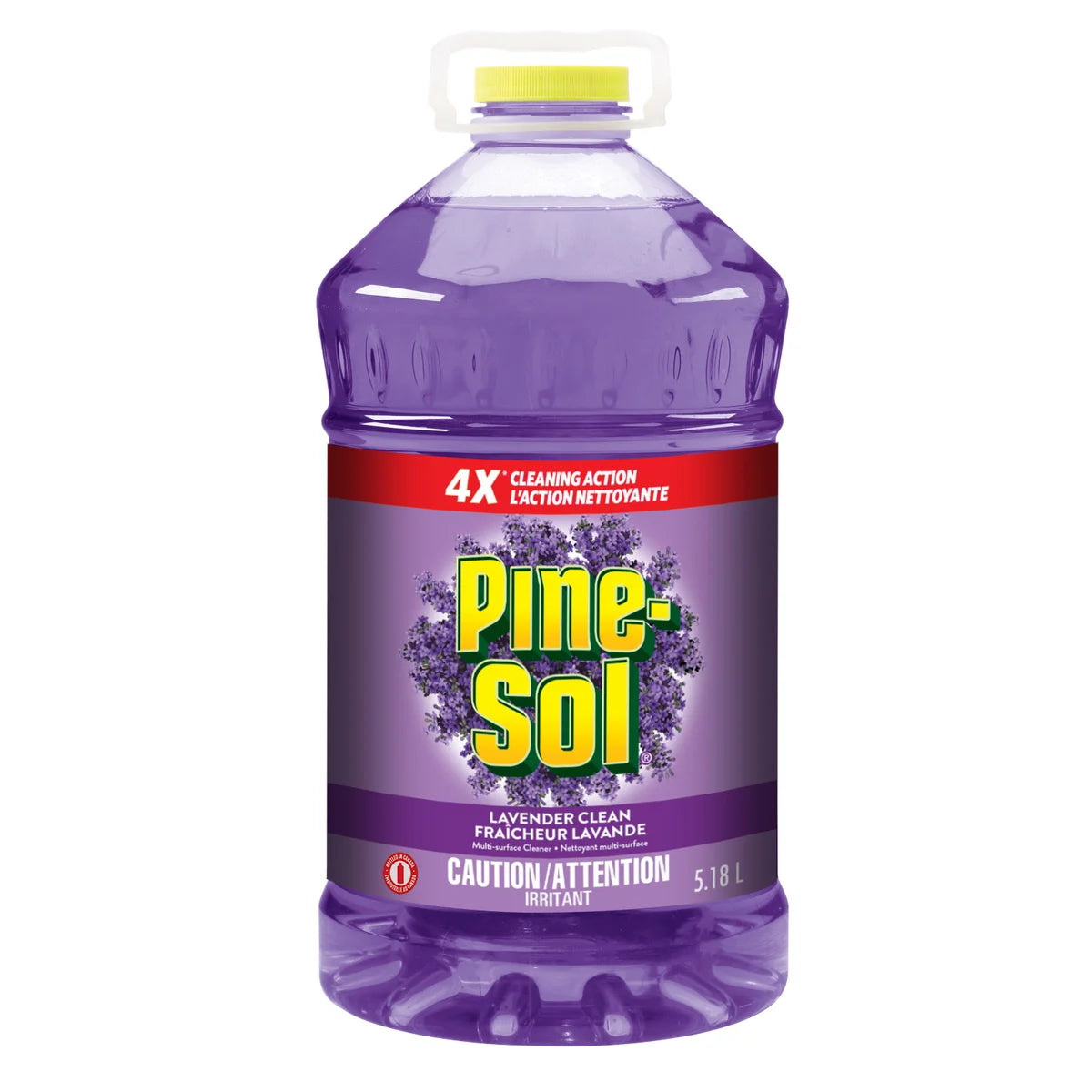 Pine-Sol Multi-Surface Cleaner and Deodorizer, Lavender Clean, Splash-less Formula, 5.18 L