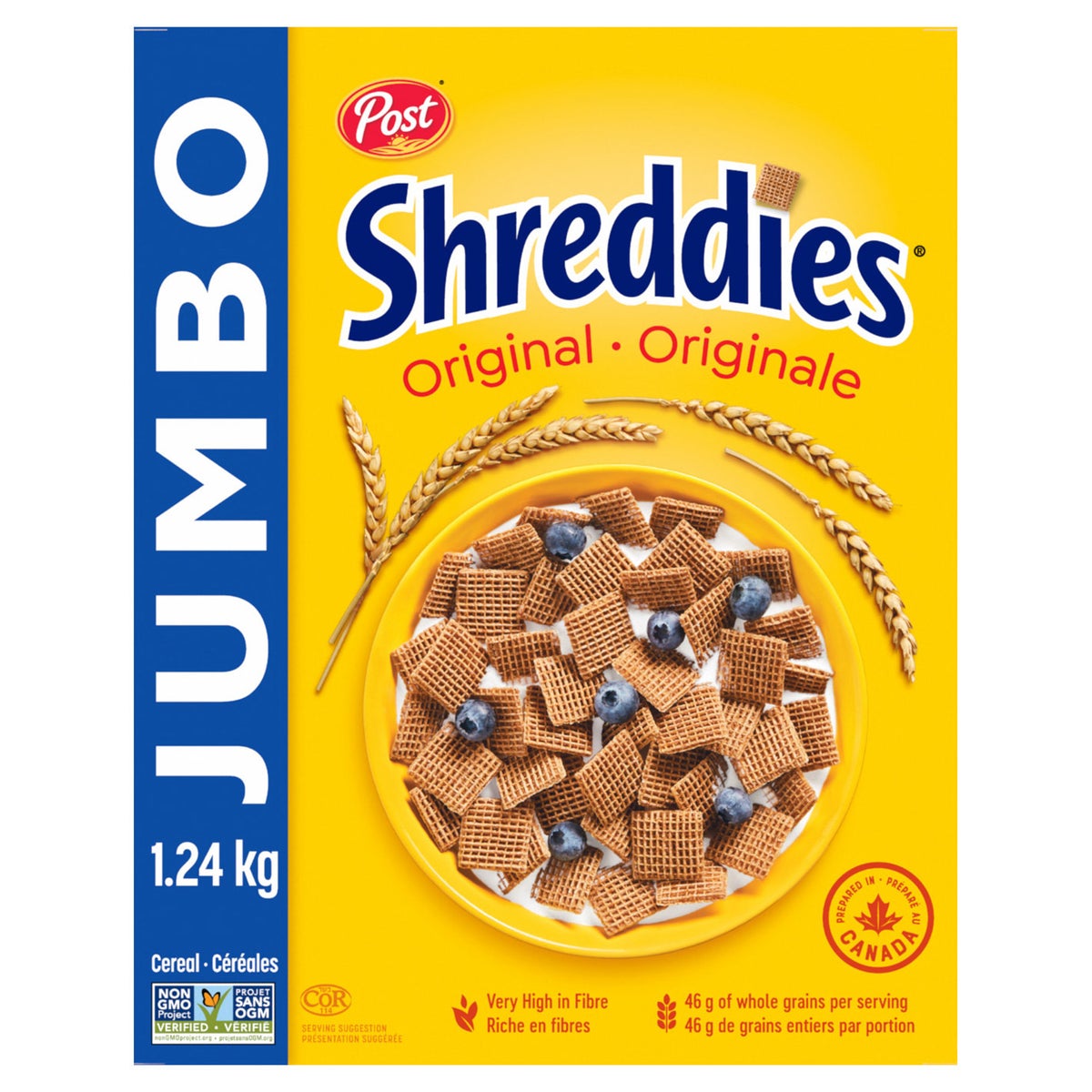 Post Shreddies Original Cereal, 1.24 kg