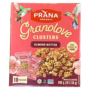 Prana Organic Granola Clusters - 18 x 50g