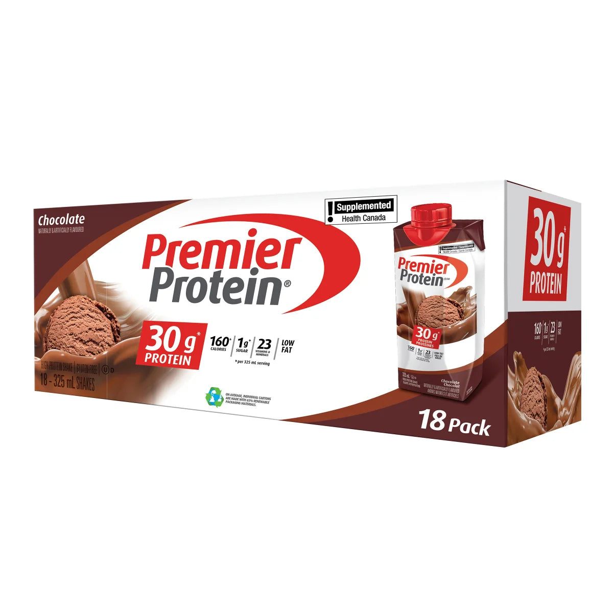 Premier Protein High-protein Chocolate Shake, 18 x 325 mL