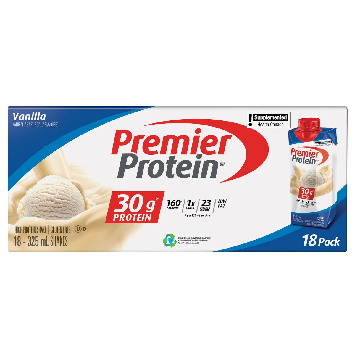 Premier Protein High-protein Vanilla Shake, 18 x 325 mL