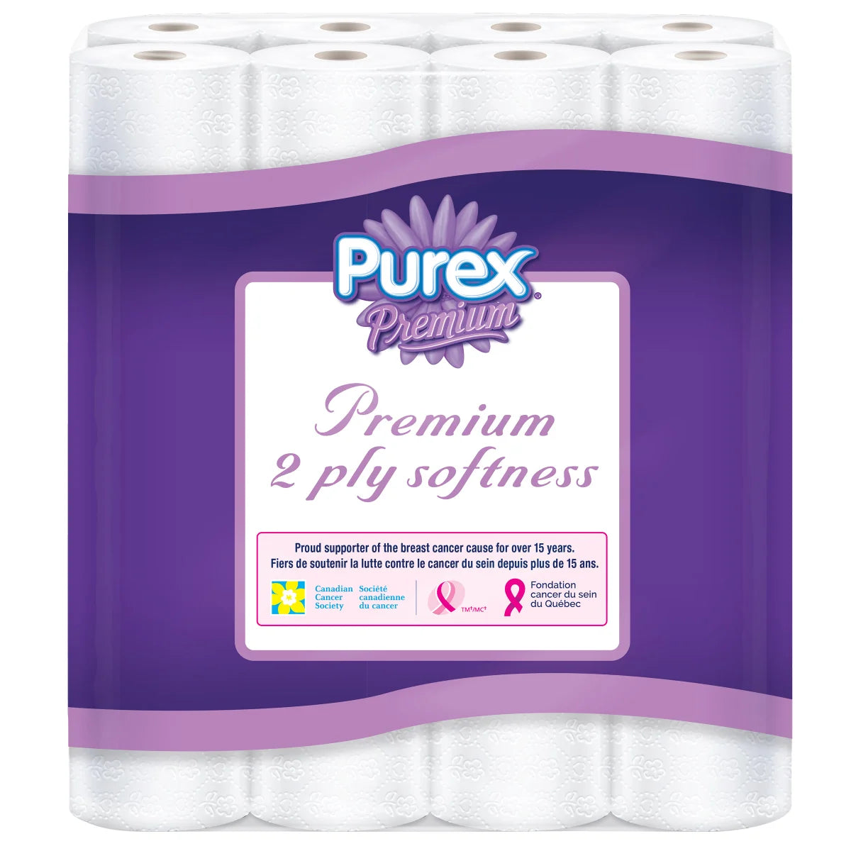 Purex Premium Soft & Thick Toilet Paper, Hypoallergenic, and Septic Safe, 40-pack