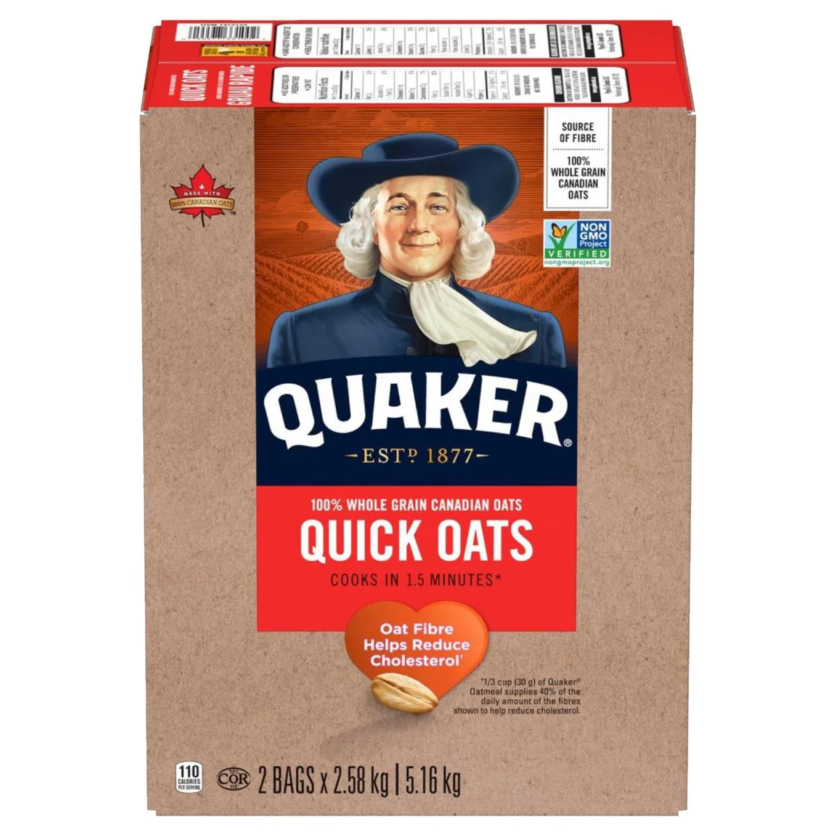 Quaker Quick Oats, 5.16 kg