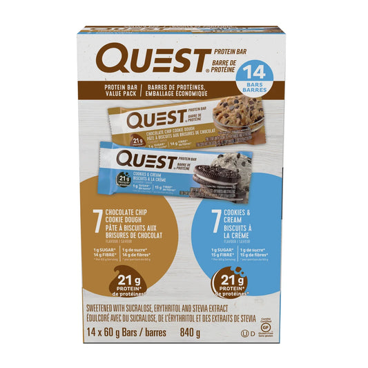 Quest Protein Bar Value Pack, 14 x 60g