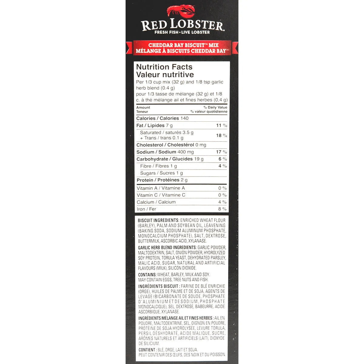 Red Lobster Cheddar Bay Biscuit Mix, 1.28 kg