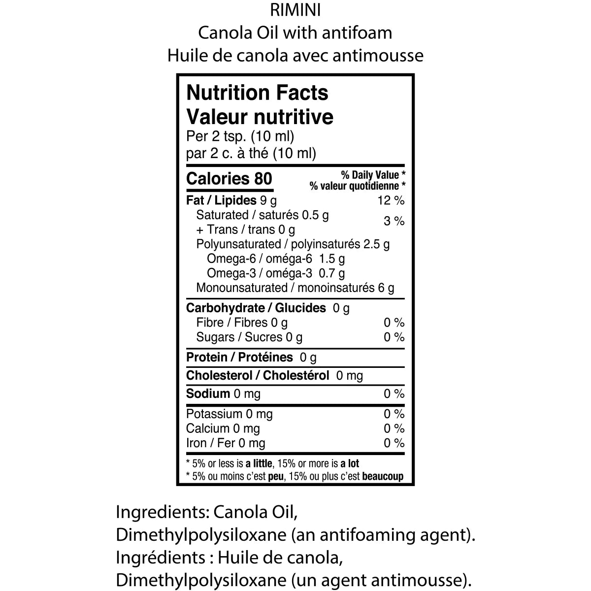 Rimini Canola Oil, 17.3 L