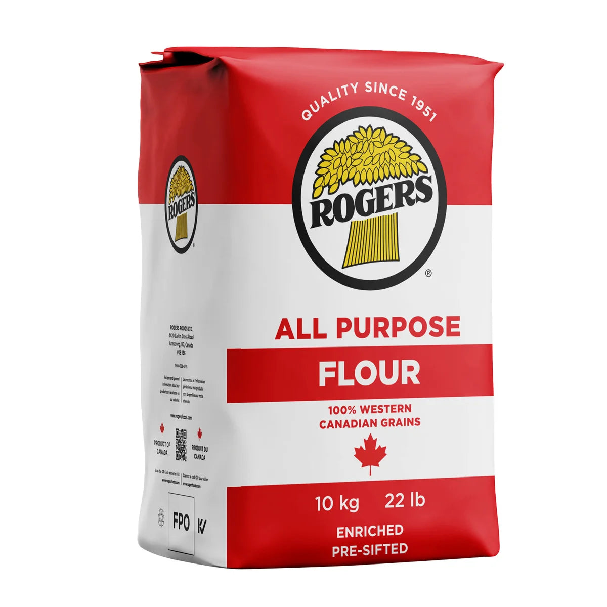 Rogers Enriched All-Purpose Flour, 10 kg