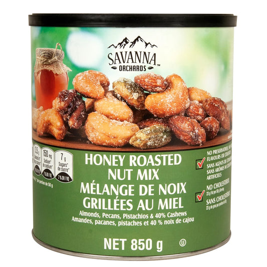 Savanna Orchards Honey Roasted Nut Mix, 850 g