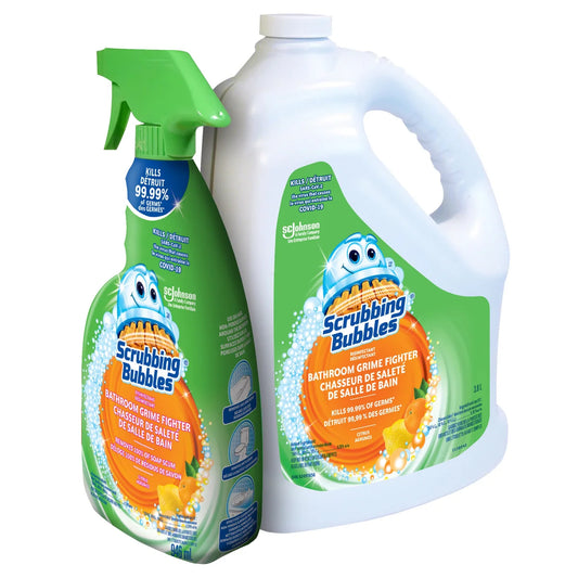 Scrubbing Bubbles Bathroom Grime Fighter 3.8 L Jug + 946ml Spray Bottle