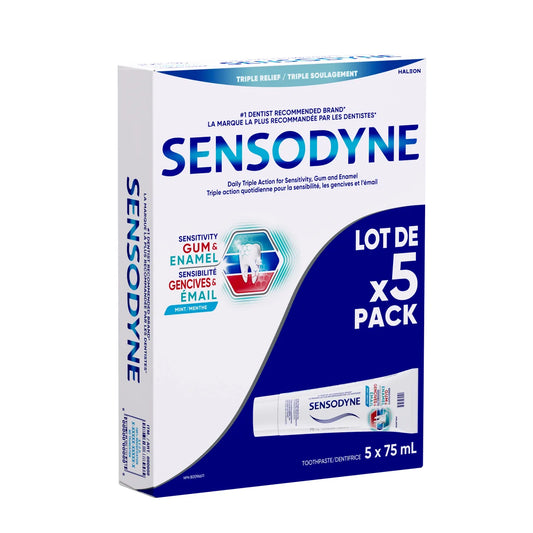 Sensodyne Sensitivity Gum and Enamel, 5 x 75 mL