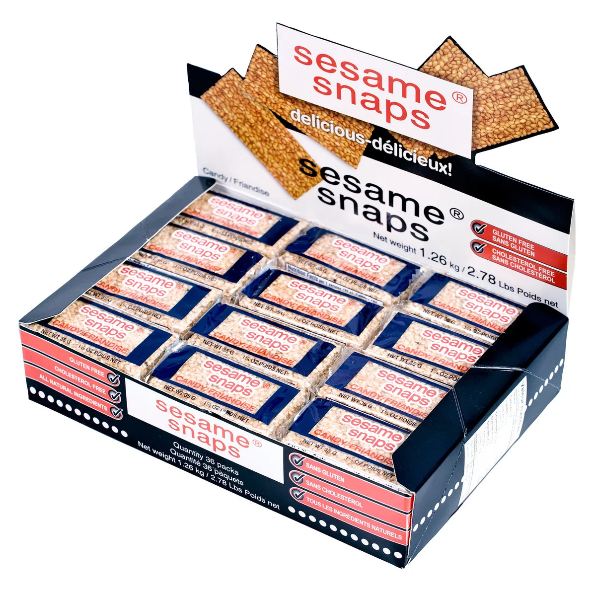 Sesame Snaps, Candy, 36 × 35 g