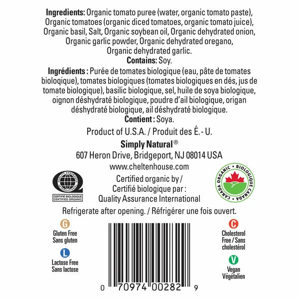 Simply Organic Pasta Sauce 3 x 880 ml