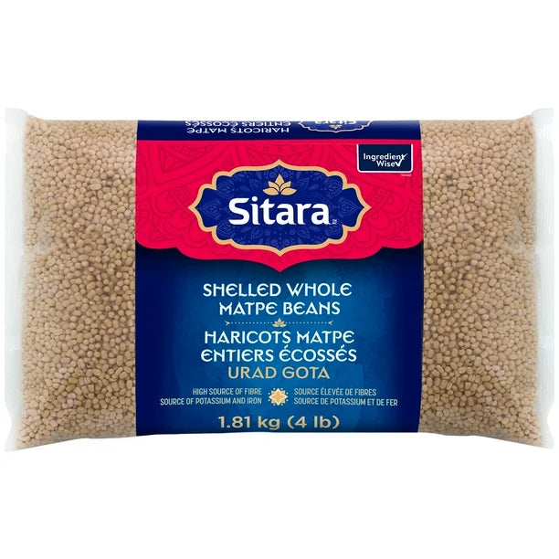 Sitara Shelled Whole Matpe Beans, 1.81 kg (4 lb)