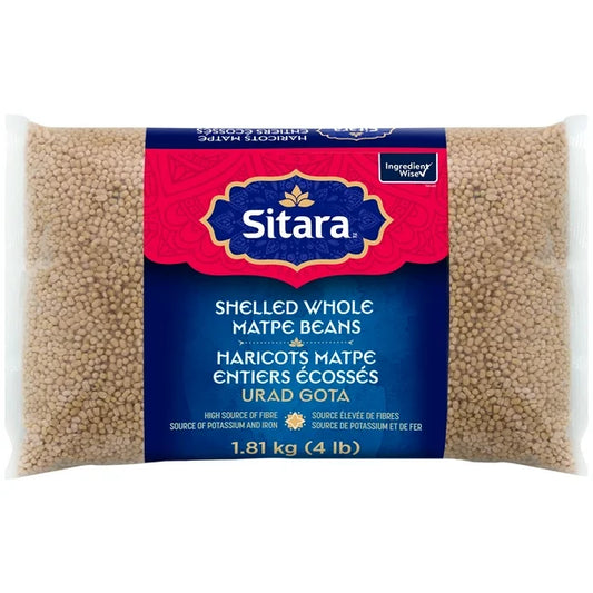 Sitara Shelled Whole Matpe Beans, 1.81 kg (4 lb)