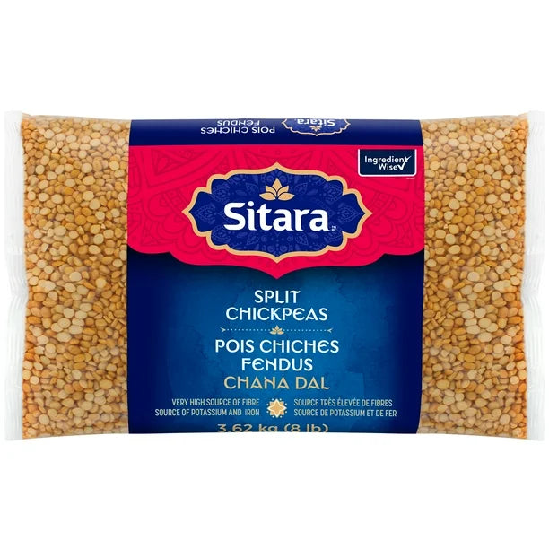 Sitara Split Chickpeas, 3.62 kg (8 lb)