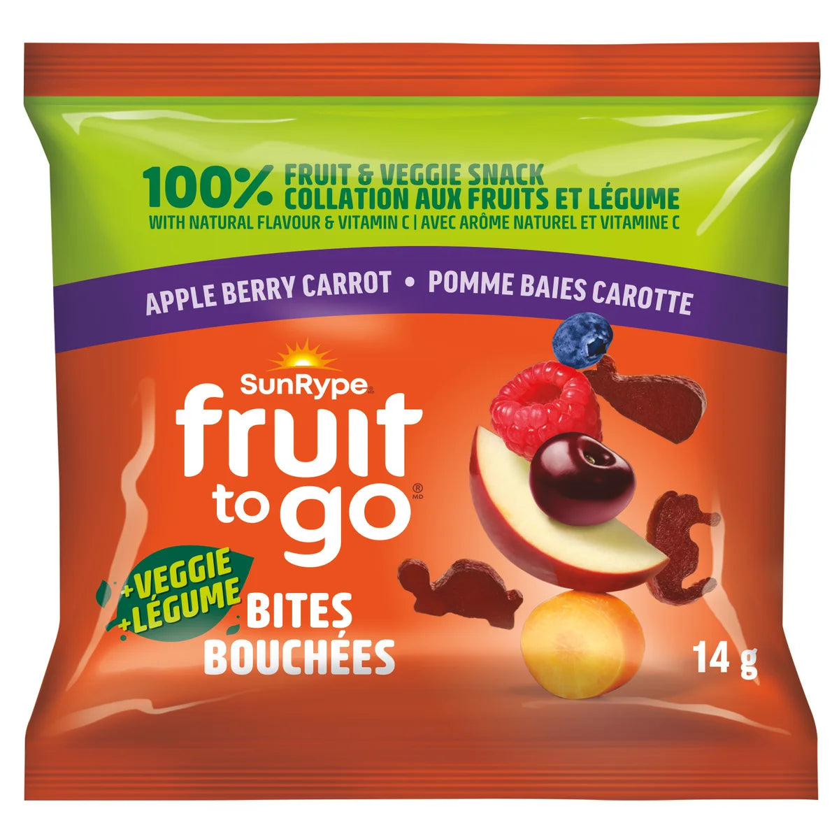 SunRype Fruit To Go + Veggie Bites, 46 × 14 g