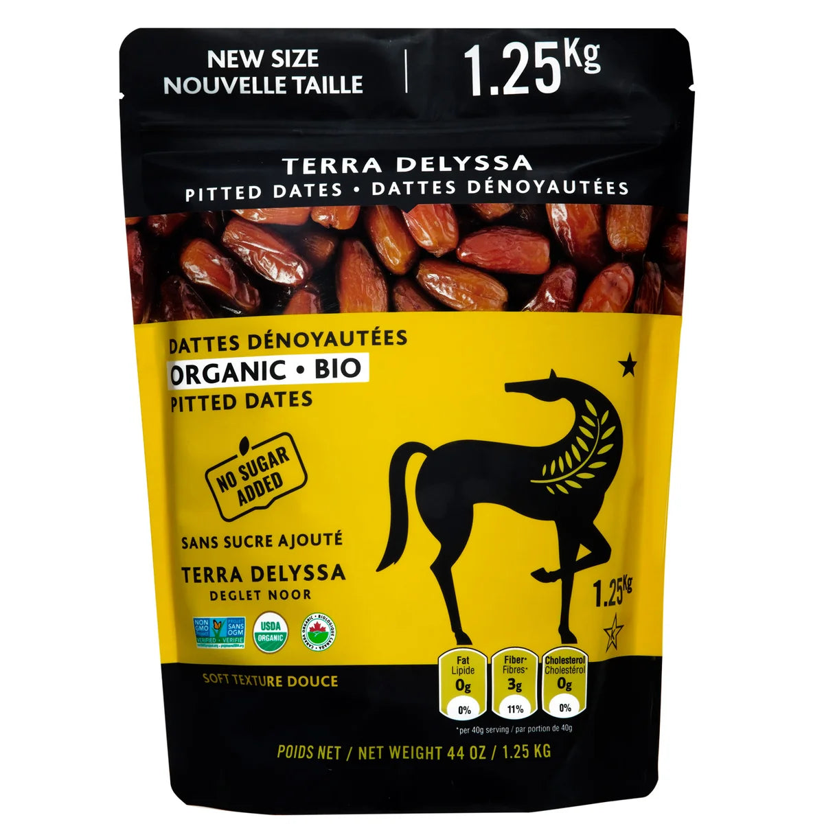 Terra Delyssa Deglet Noor Organic Pitted Dates 1.25 kg