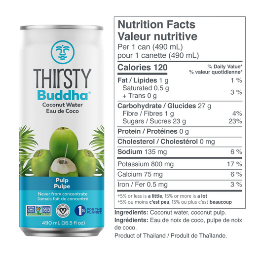 Thirsty Buddha Coconut Water 12 x 490mL