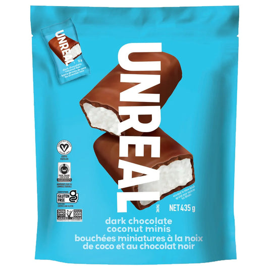 Unreal Dark Chocolate Coconut Mini Bars, 435 g