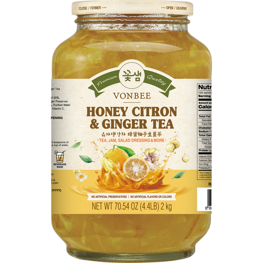 VONBEE Honey Citron and Ginger Tea, 2Kg