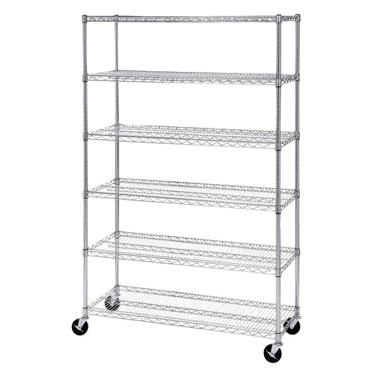 Seville Classics Chrome Shelving 6 shelves