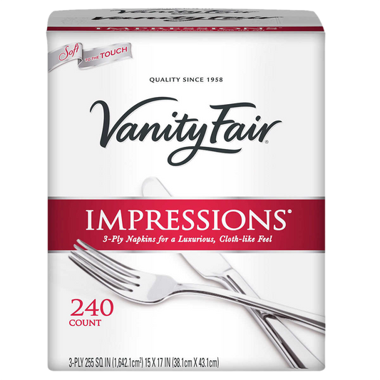 Vanity Fair 3-ply Dinner Napkins Pack of 240