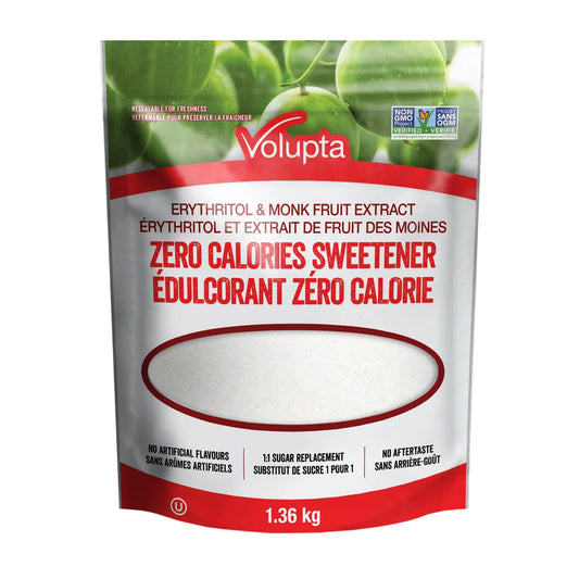 Volupta Erythritol & Monk Fruit Extract Sweetener, 1.36 kg