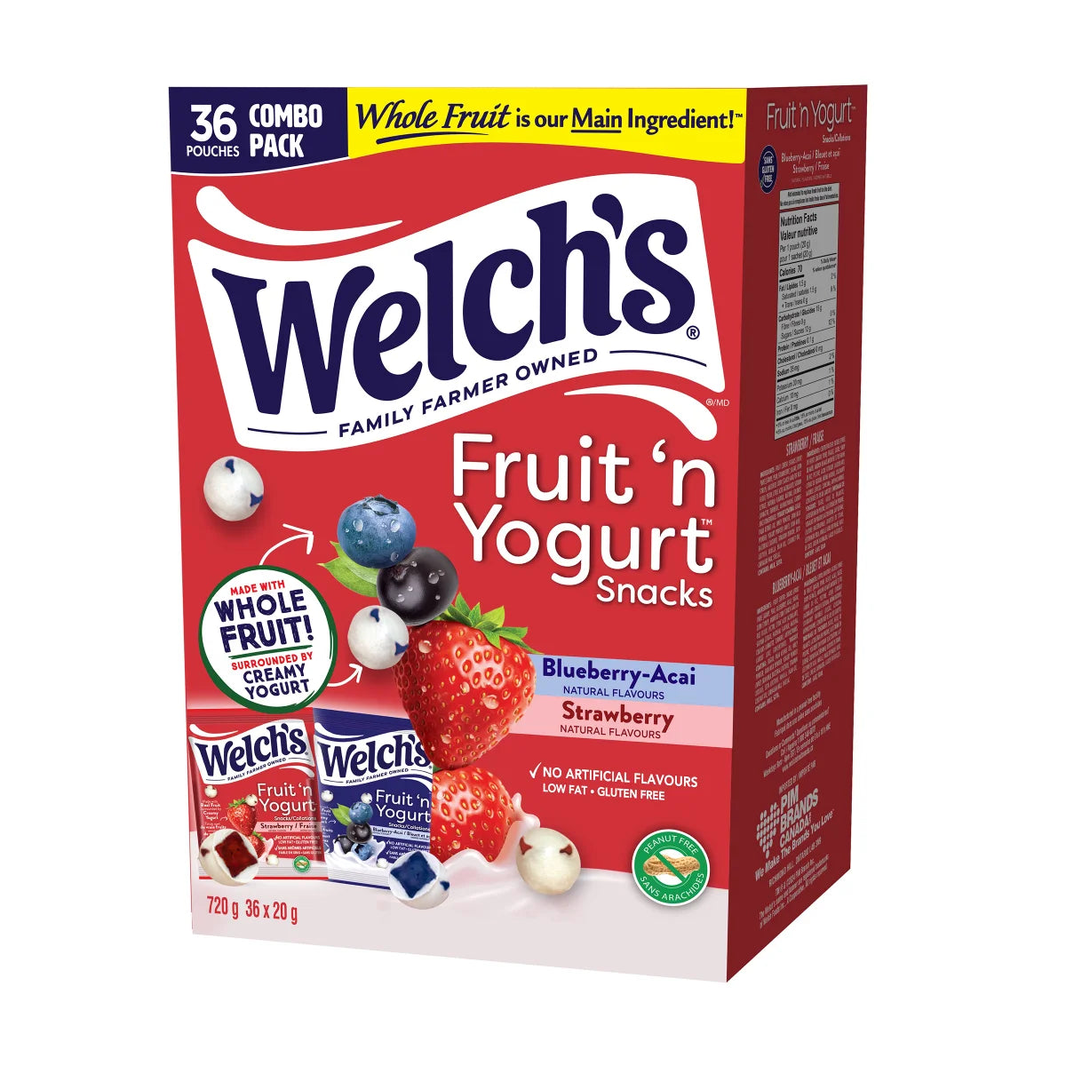 Welch's Fruit 'n Yogurt Snacks, 36 × 20 g