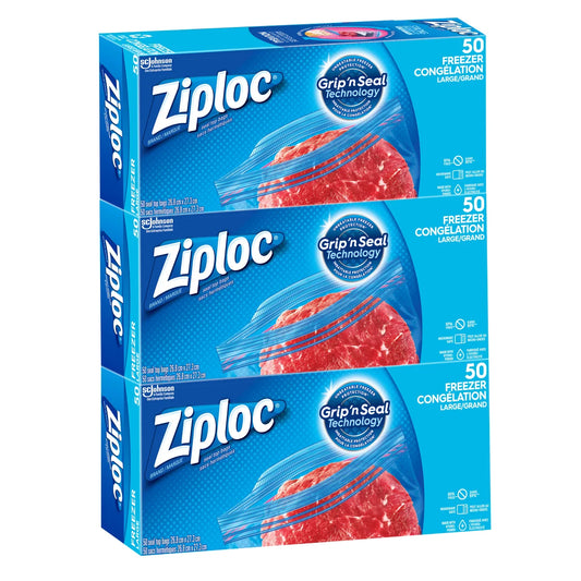 Ziploc Brand Large Freezer Bags, 150-count