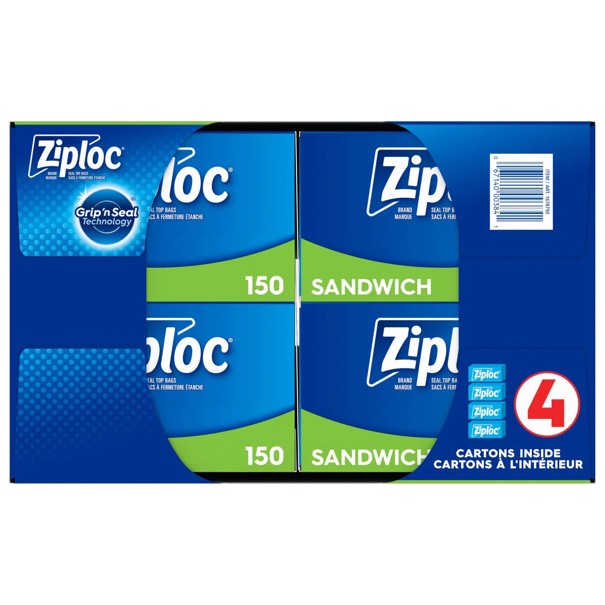 Ziploc Brand Sandwich Bags, 600-count